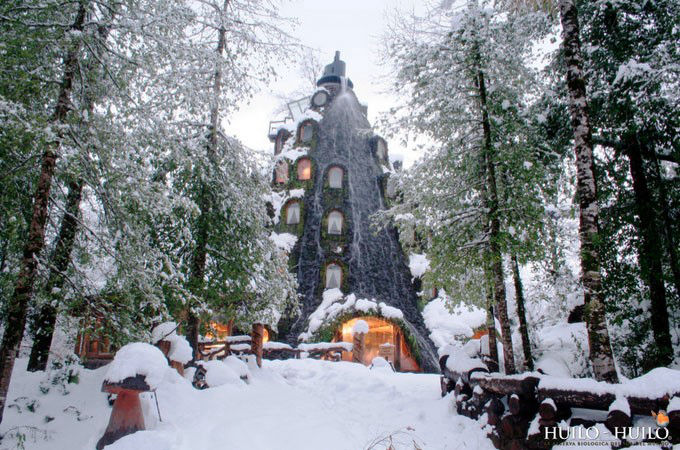 神奇的魔法木制酒店，童话森林里的城堡(图5)